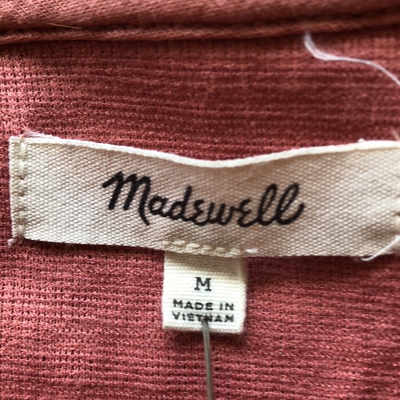 π₯³ HOST PICK!π₯³ Madewell Womenβs Skylark Cold Shoulder Tie Top - Picture 5 of 8